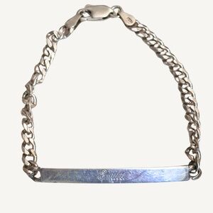 Vintage Sterling “Emily” Name Chain Bracelet